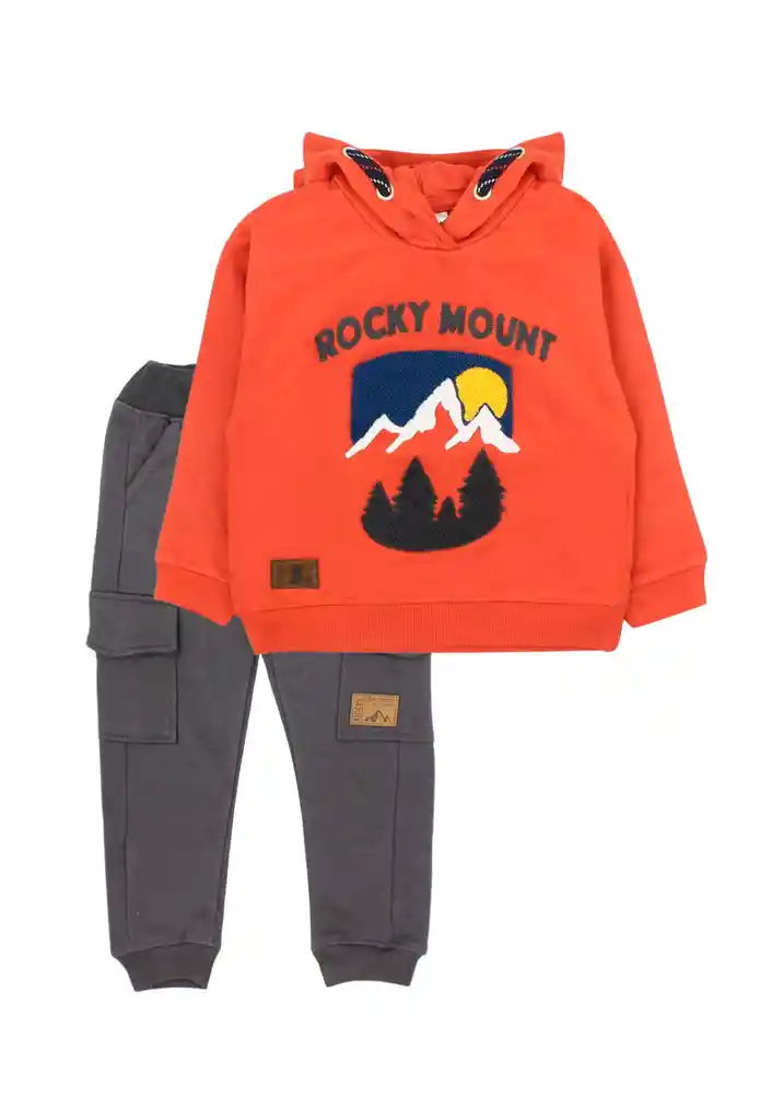 Buzo Kids Niño Cerrado Foresta 256 Ladrillo 6 Años