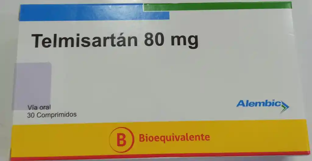 Telmisartan 80 Mg X 30 Comprimidos