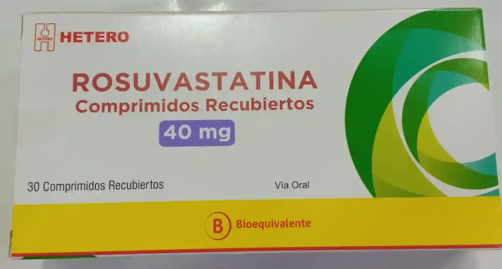 Rosuvastatina 40 Mg X 30 Comprimidos Recubiertos