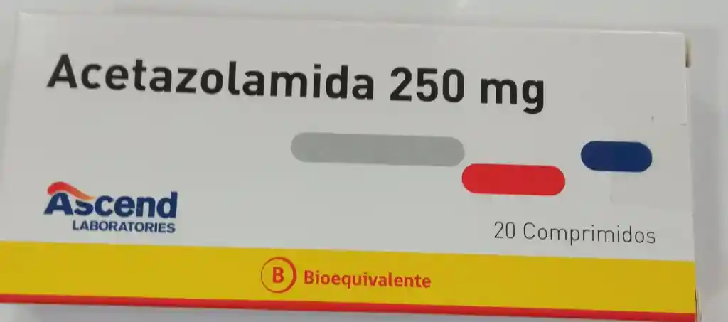 Acetazolamida (b) 250 Mg X 20 Comprimidos