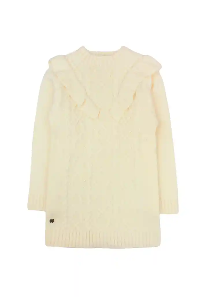 Vestido Kids Niña Tejido Foresta 308 Beige Melange 6 Años