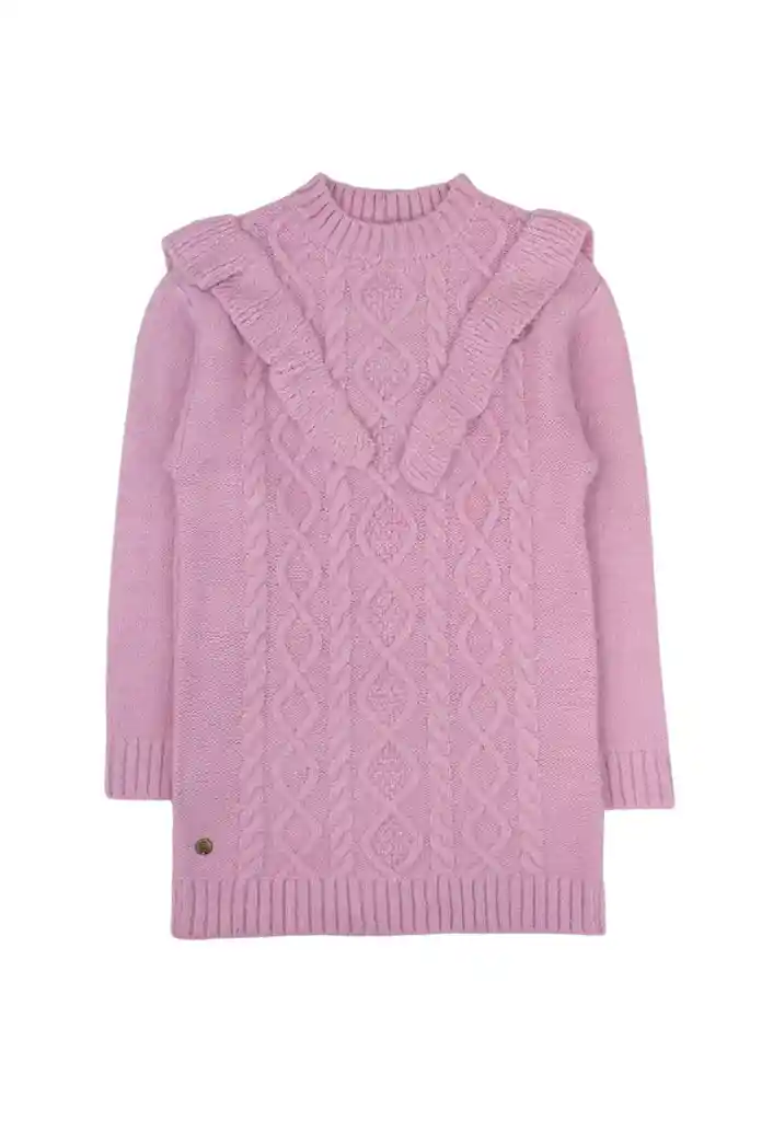 Vestido Kids Niña Tejido Foresta 308 Malva 2 Años