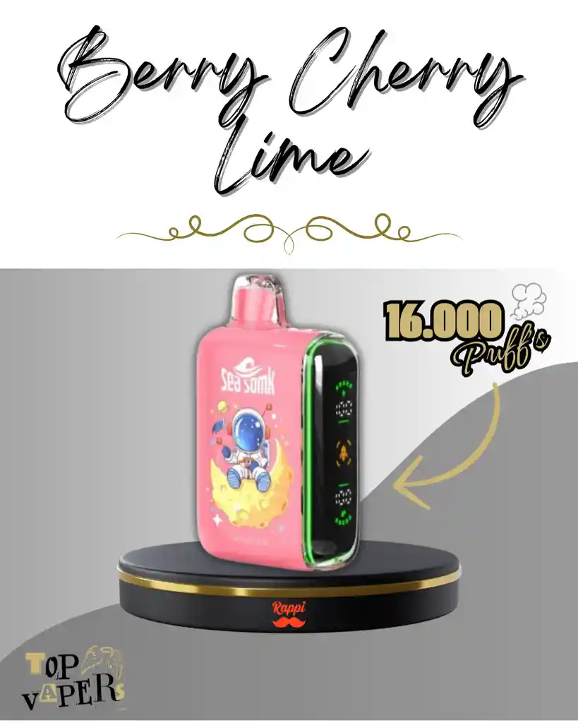 Vaper Berry Cherry Lime 16.000 Puffs - Vaporizador Desechable Vaper
