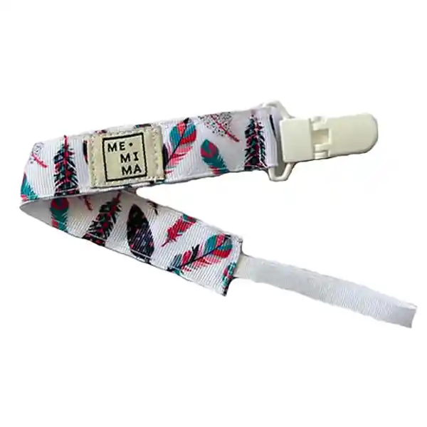 Porta Chupete Plumas Me-mima 0 + Meses