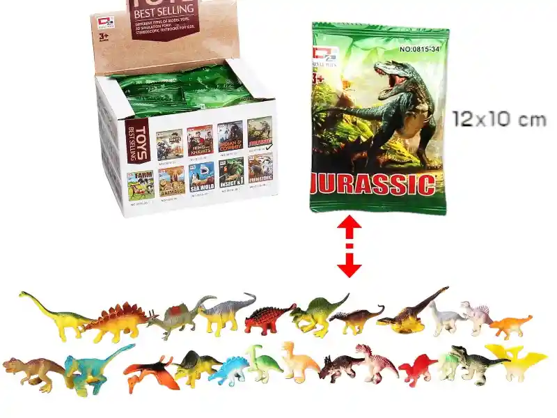 Sorpresas-24 Sobre C/1 Figura Dinosaurio