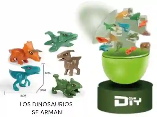 Sorpresas-12 Huevos Sorpresa C/5 Mini Dinos Para Armar