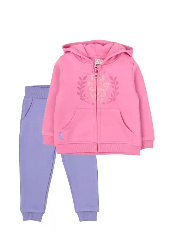 Buzo Bebé Niña Day To Day 722 Rosado 6 A 12 Meses