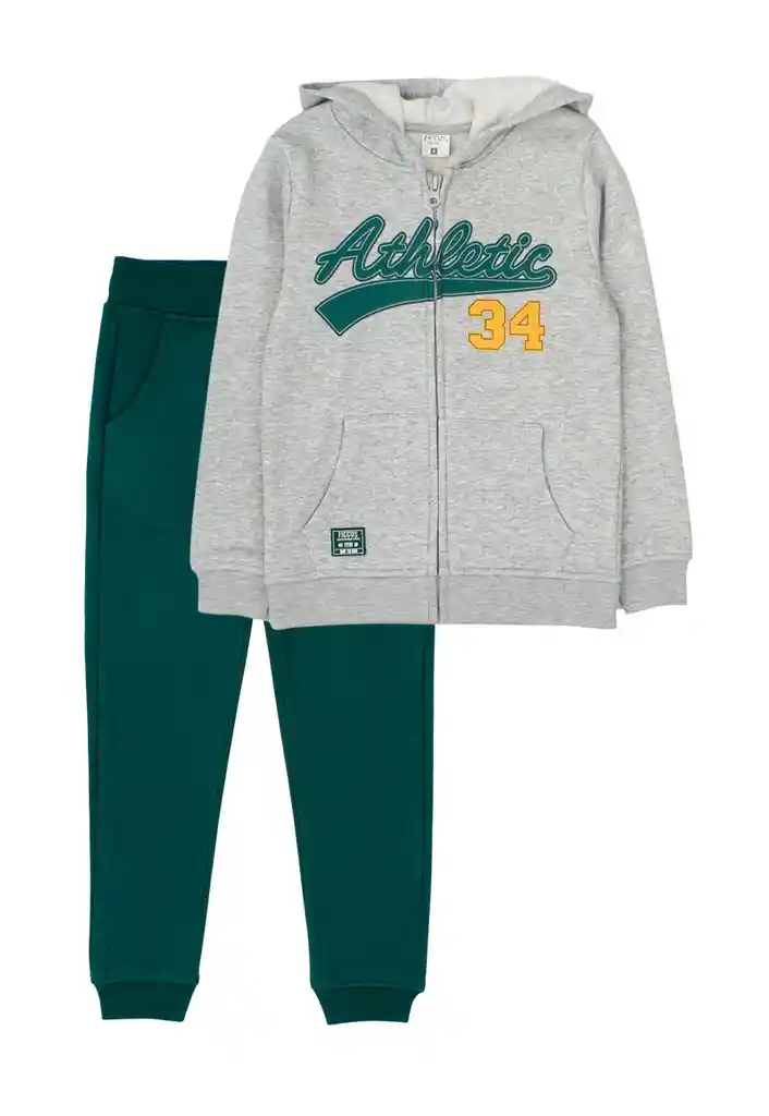 Buzo Kids Niño Day To Day 734 Gris Melange 4 Años