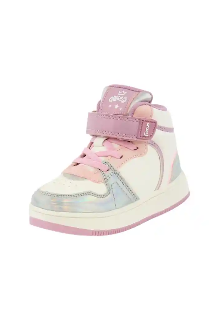 Zapatilla Urbana Caña Velcro Elástico Principiante Niña 823 Lila 19