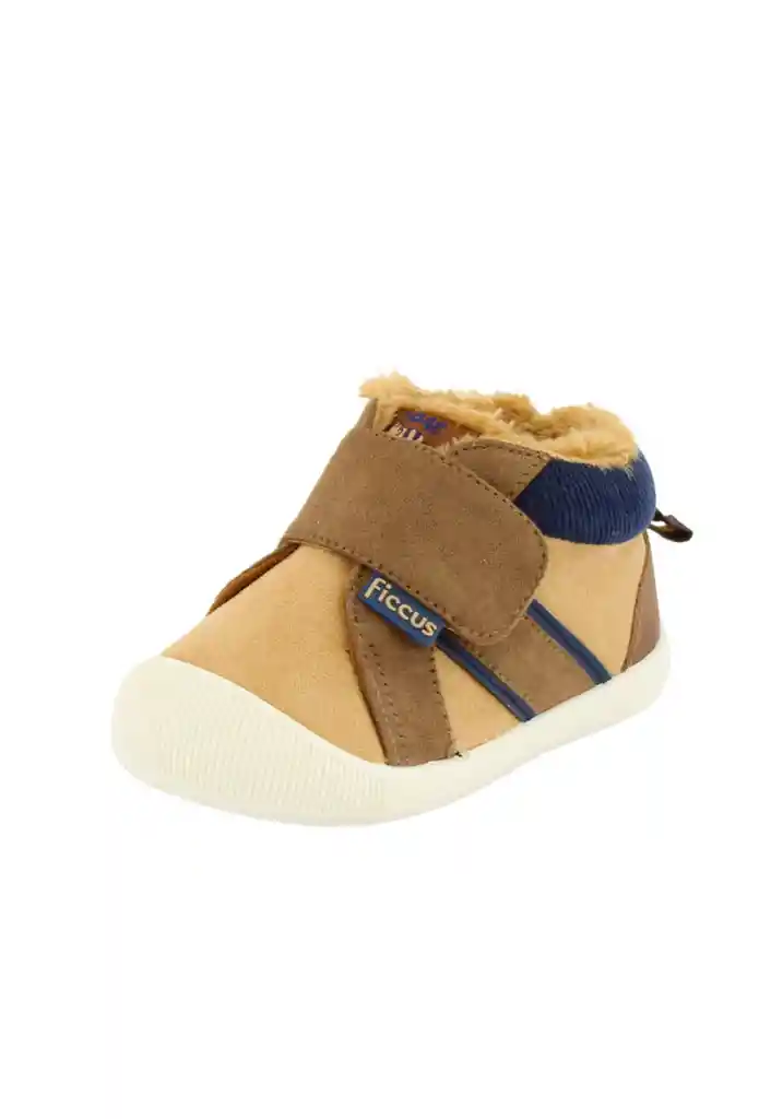 Zapatilla Velcro Gatear Soft Niña 821 Café 18