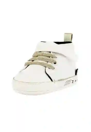 Zapatilla Caña Cordón New Born Niña 803 Blanco 16
