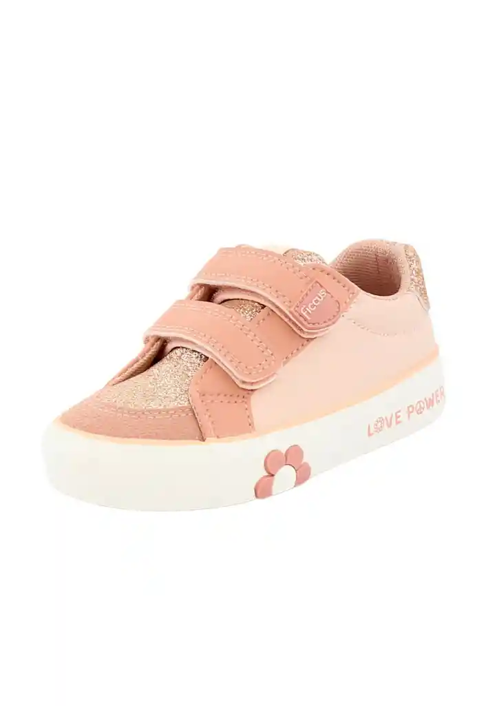 Zapatilla Urbana 2 Velcros Kids Niña 844 Rosado 22