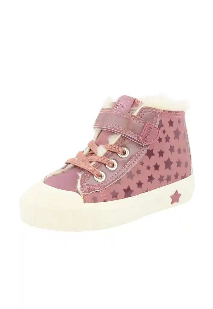 Zapatilla Urbana Caña Velcro Elástico Kids Niña 839 Malva 27