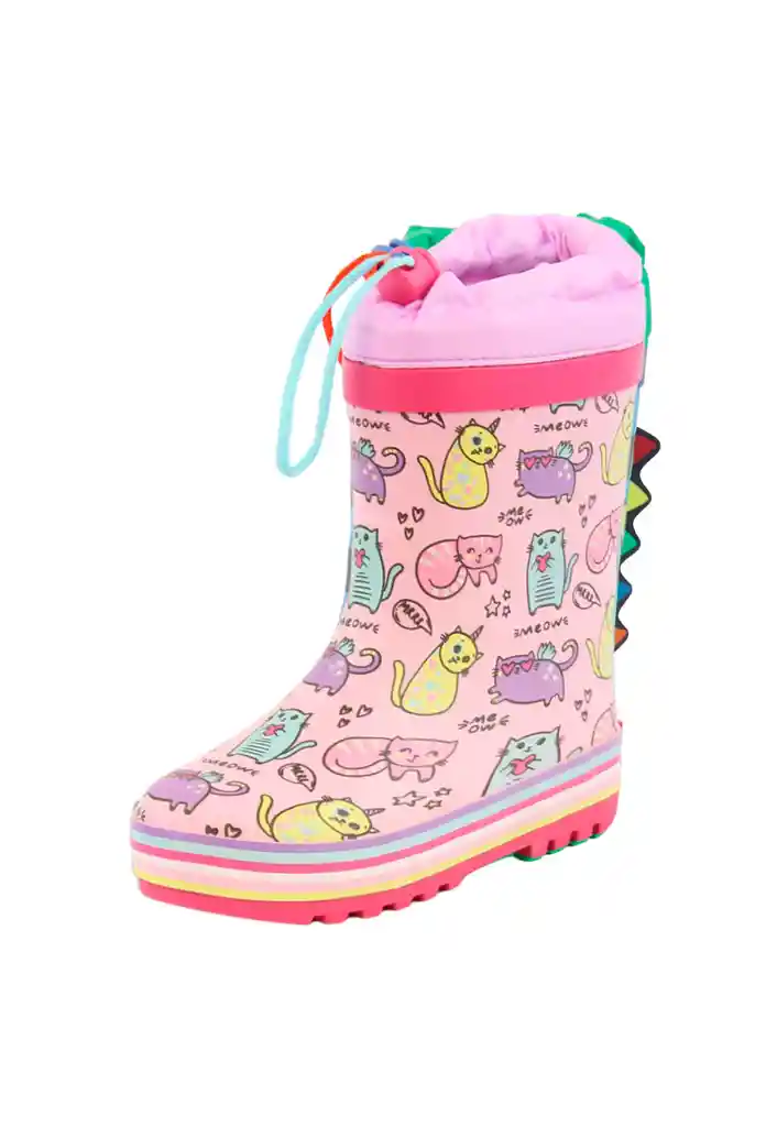 Bota De Agua Kids Niña 859 Rosado 23