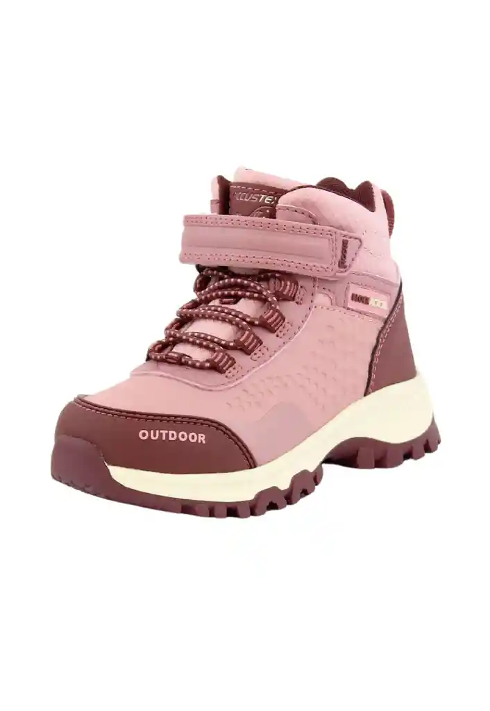 Zapatilla Ficcustex Block Action Caña Velcro Elástico Kids Niña 854 Malva 25