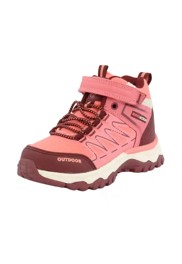 Zapatilla Ficcustex Block Action Caña Velcro Elástico Kids Niña 853 Cherry 26