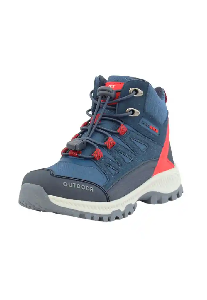 Zapatilla Ficcustex Block Action Caña Velcro Elástico Junior Niño 920 Azul 36