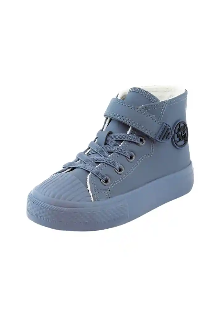 Zapatilla Day To Day Caña Velcro Elástico Niño 943 Denim 30