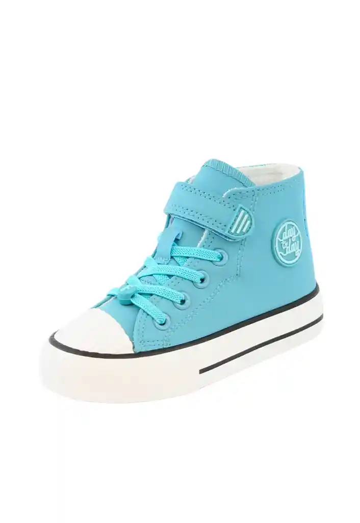 Zapatilla Day To Day Caña Velcro Elástico Niña 942 Menta 31