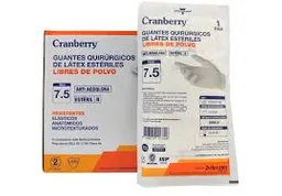 Pack X 5 Guantes Estériles 7.5 Látex