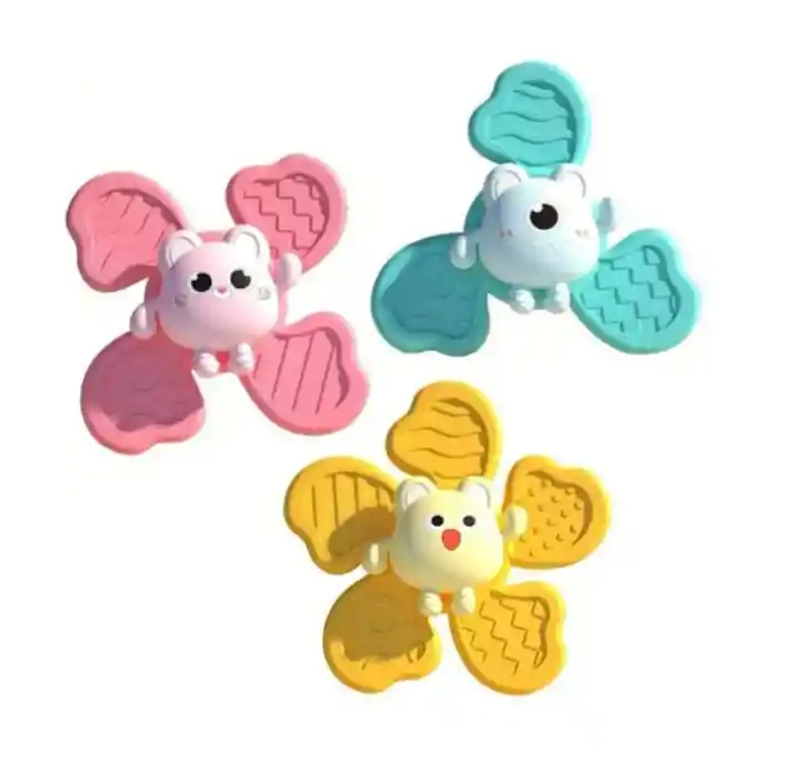 Set De 3 Spinner Sensoriales Para Bebés