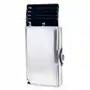 Billetera - Glitter - Siver/white, Con Monedero