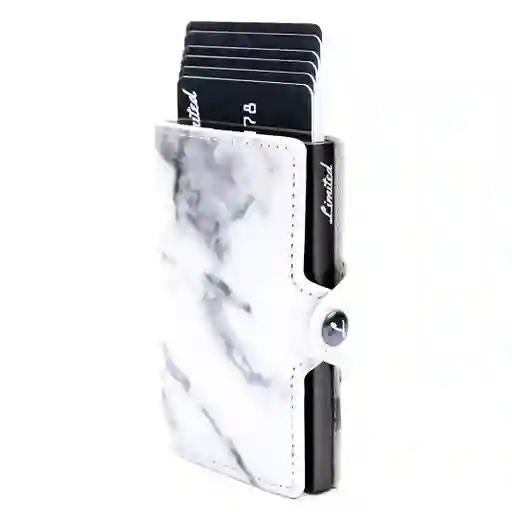 Billetera - Marmol - Slim - Black, Sin Monedero