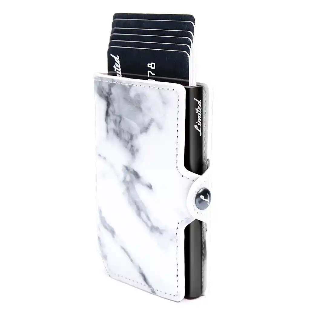 Billetera - Marmol - Slim - Black, Sin Monedero