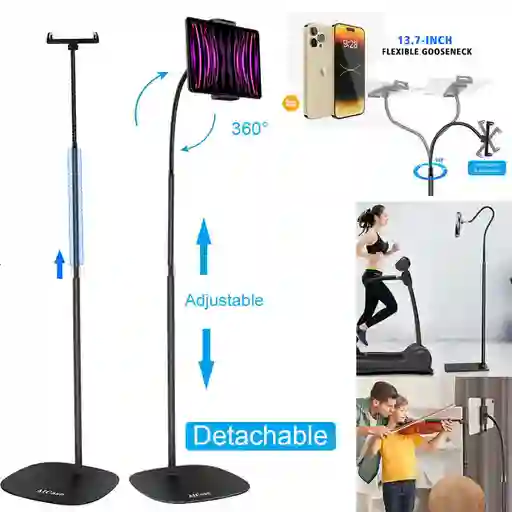 Soporte Para Tablet Y Y Ipad De Piso Tripode Ajustable