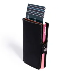 Billetera - Slim Black - Rosado, Sin Monedero