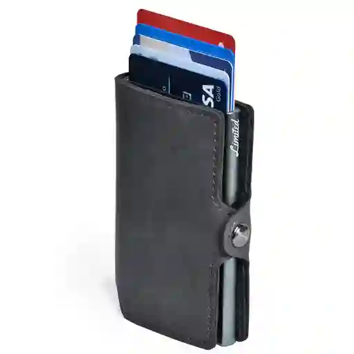 Billetera - Slim - Gris, Sin Monedero