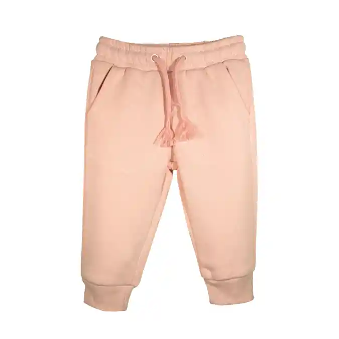 Pantalón Rosado De Buzo Comfort Algodón