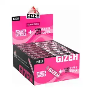Papelillos Gizeh Pink King Size + Activ Filter.