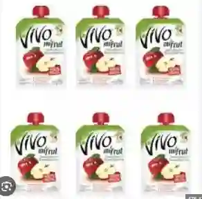 Compota Vivo Doypack 6un Manzana 90g