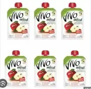 Compota Vivo Doypack 6un Manzana 90g