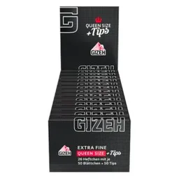 Papelillos Queen Size Gizeh 1 1/4 + Tips