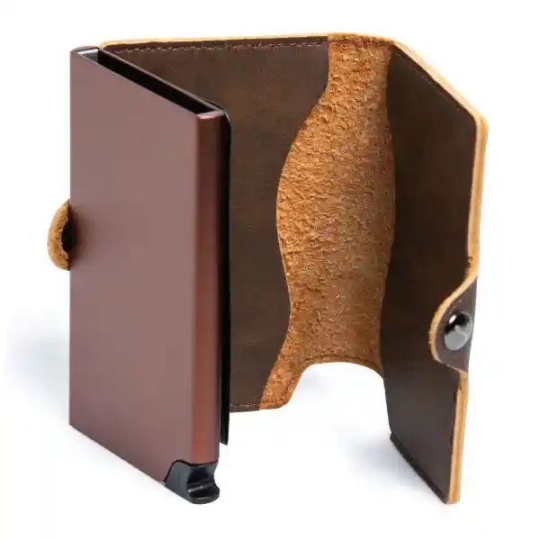 Billetera - Slim - Café Oscuro, Sin Monedero