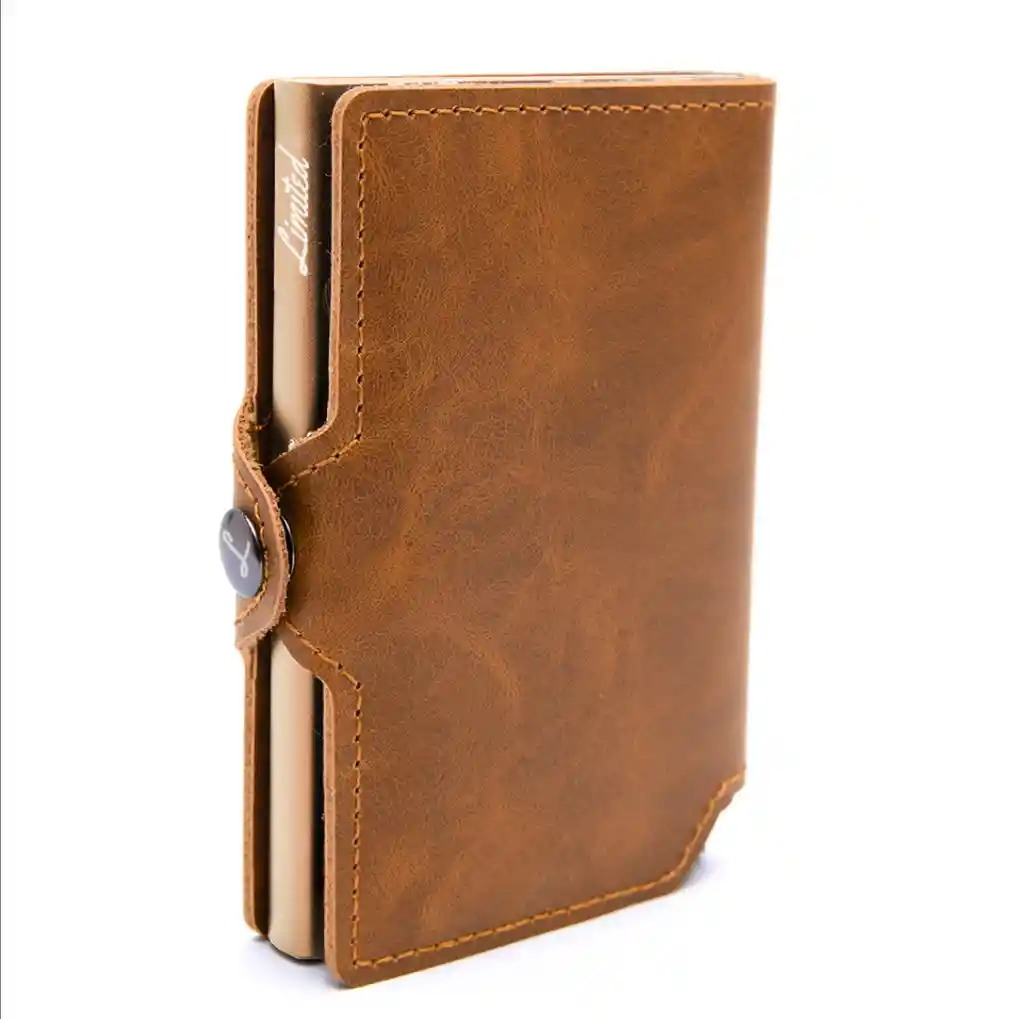 Billetera - Slim - Brown Gold, Sin Monedero