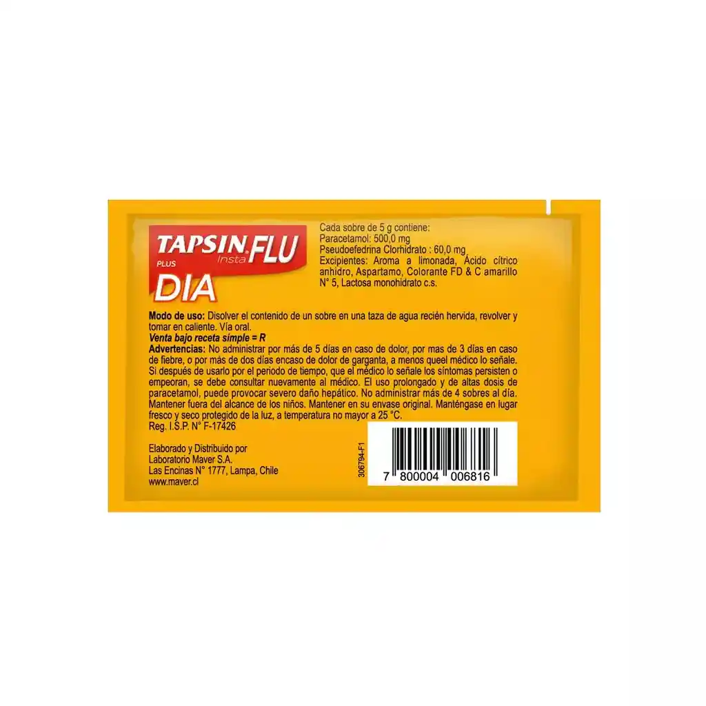 Tapsin Instaflu Plus Día