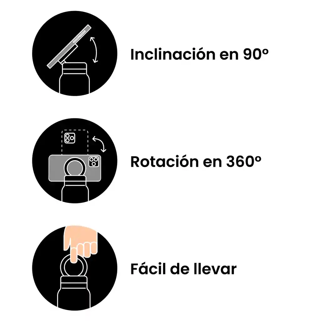 Botella Black Medium 800 Ml