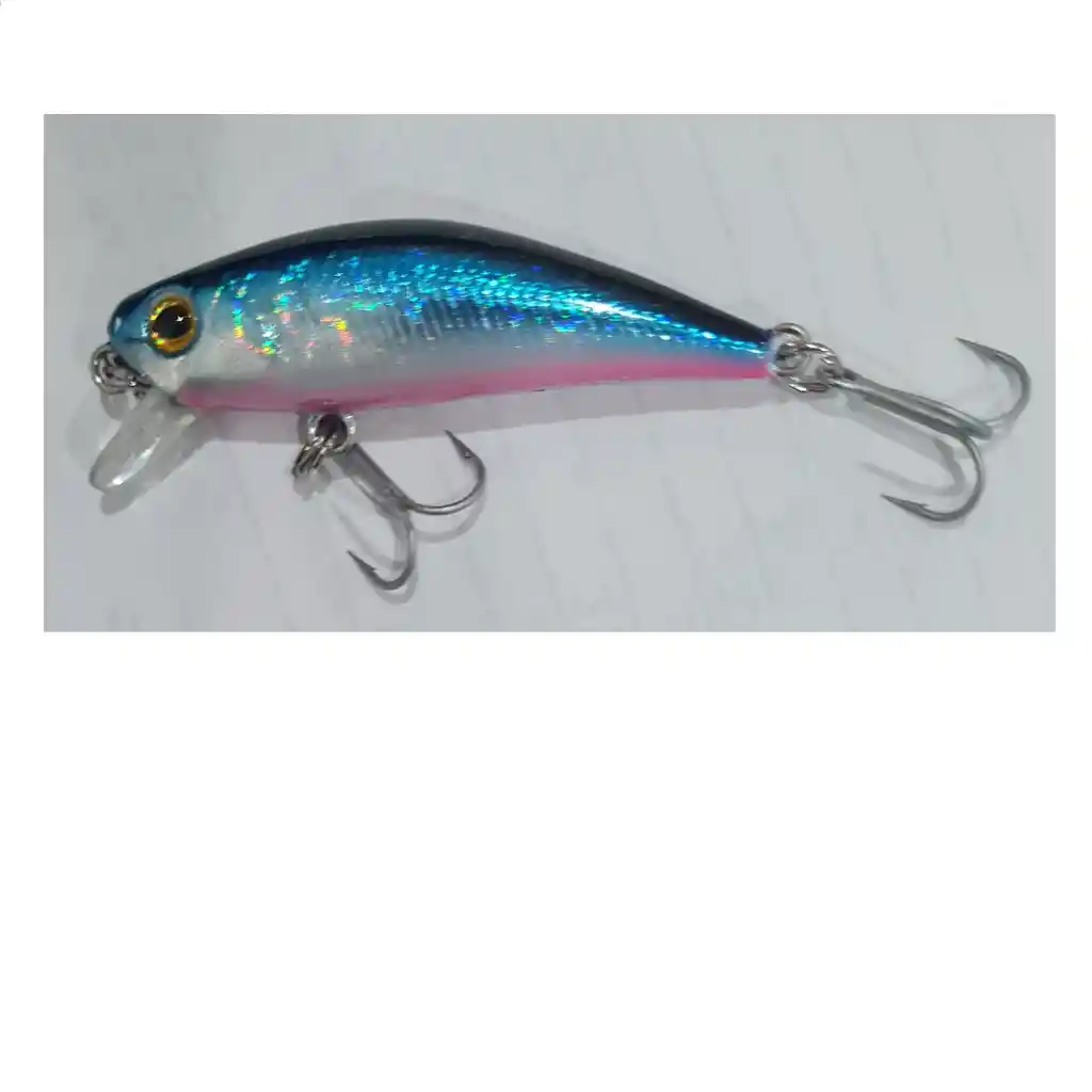 Señuelo Silstar 4cms 2grs Azul/plata/fucsia Sinking Fibra J520