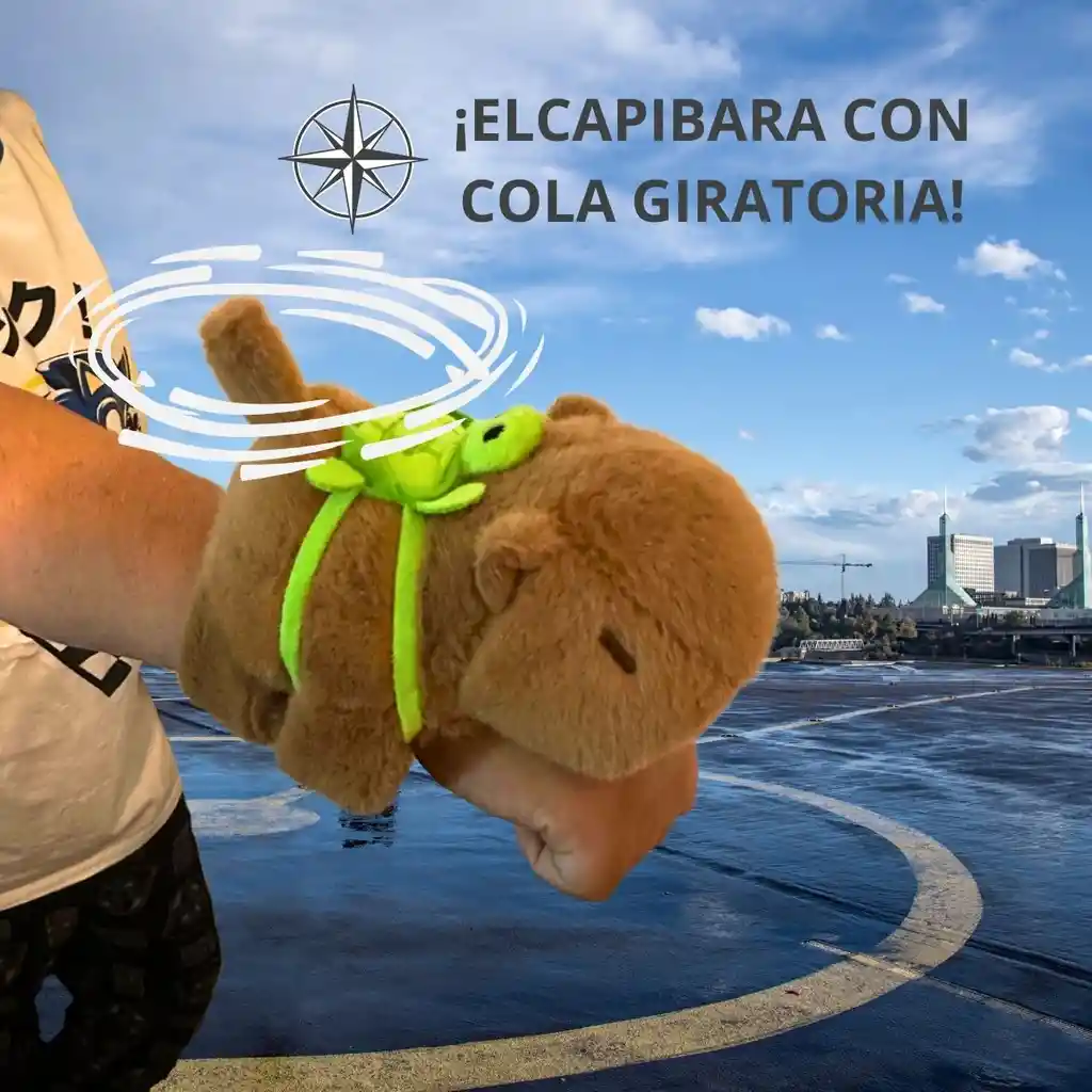 ¡capibara Turbo – El Peluche Con Cola Giratoria Que Arrasa En Redes! Regalos Chic
