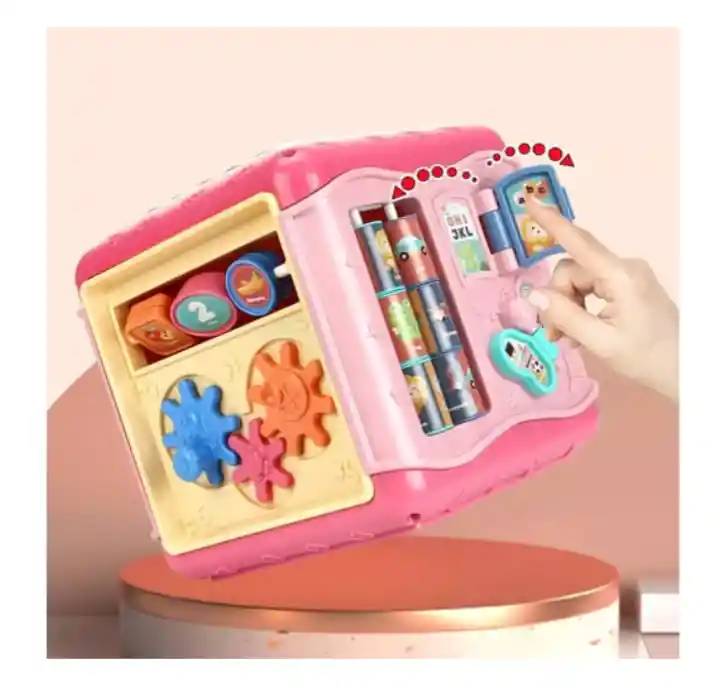 Juguete Interactivo De Habilidad Didáctico Cubo Sensorial