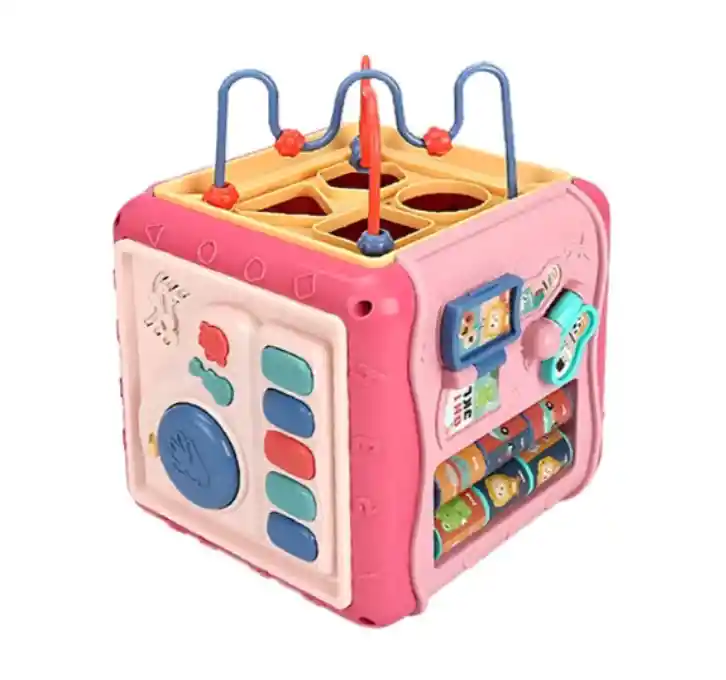 Juguete Interactivo De Habilidad Didáctico Cubo Sensorial
