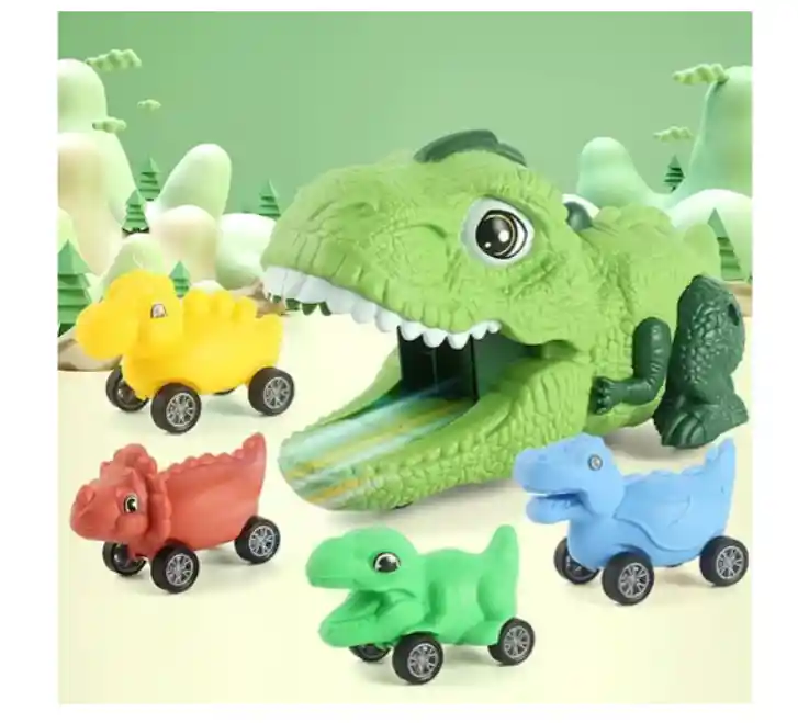 Juguete Camion Tiranosaurio Rex Transporte De Dinosaurios