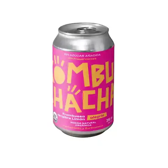 Kombuchacha Frambuesa Jengibre Limón 355ml