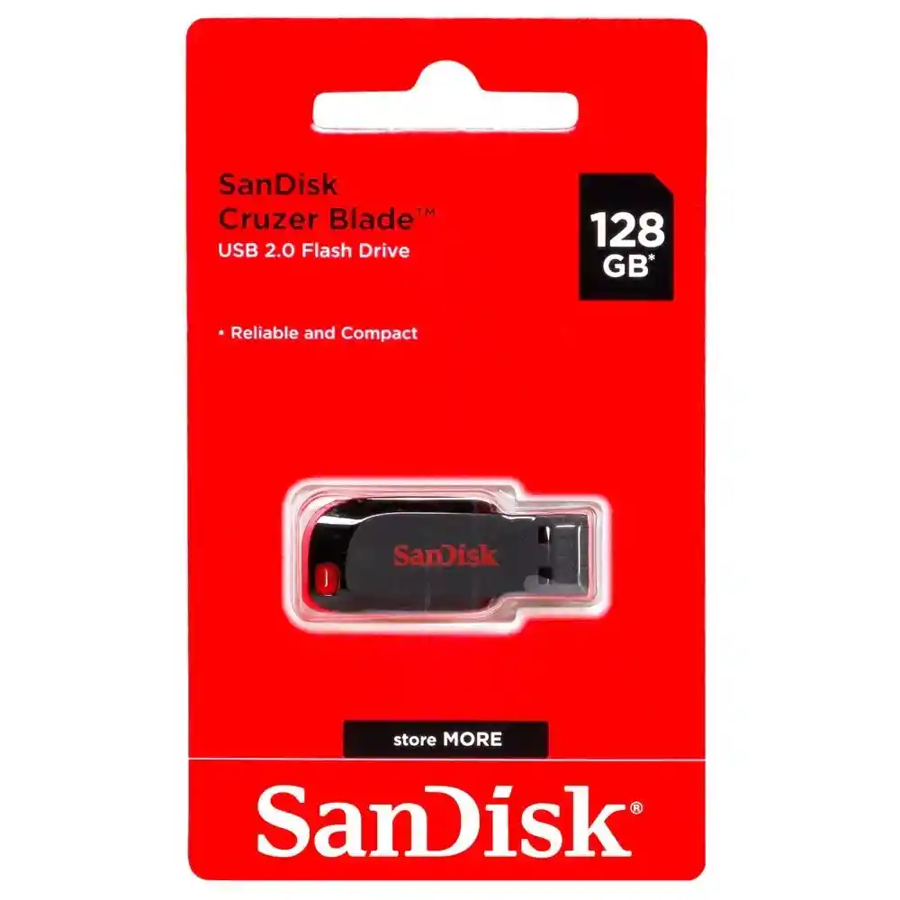Pendrive Sandisk 128gb Cruzer Blade