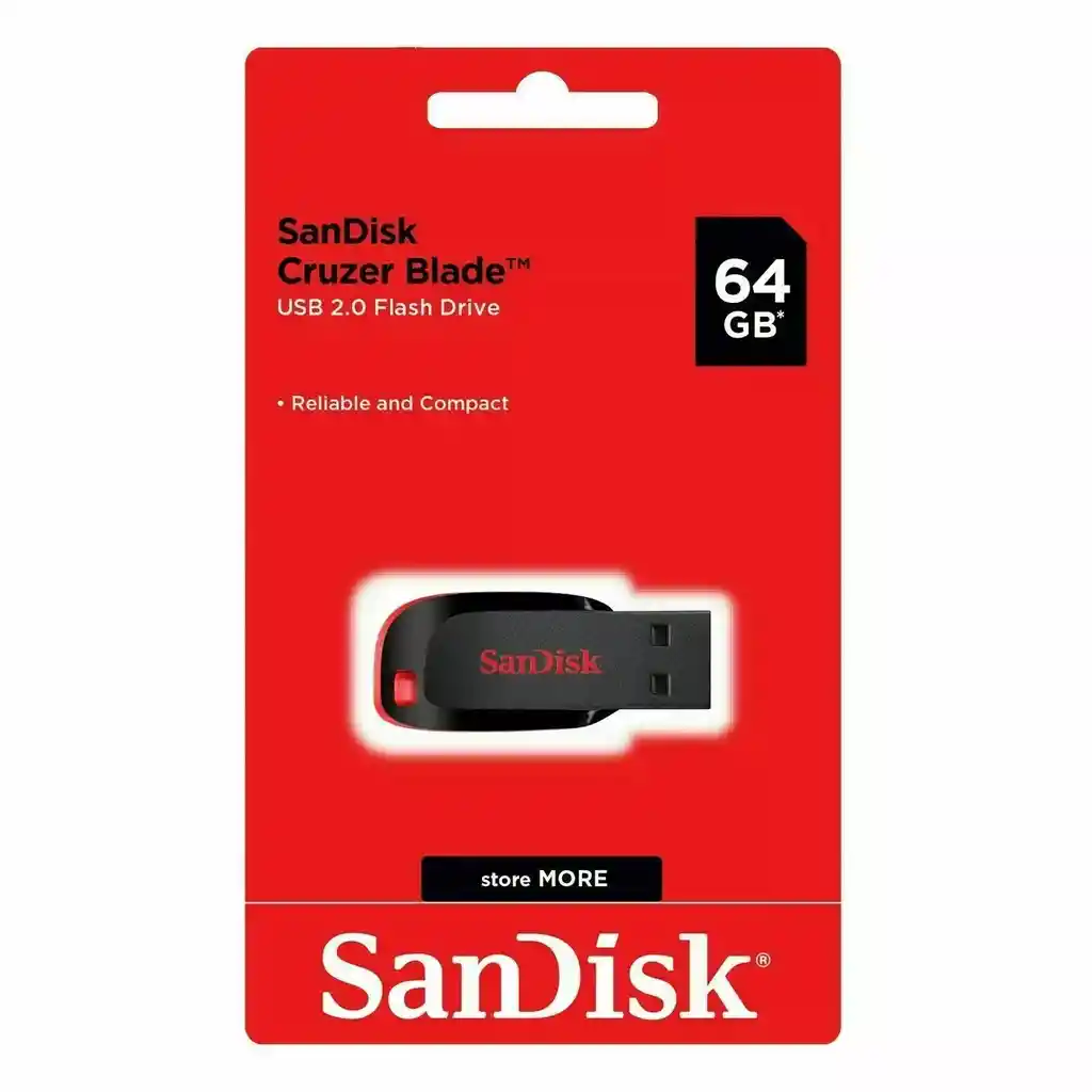 Pendrive Sandisk 64gb 2.0 Usb