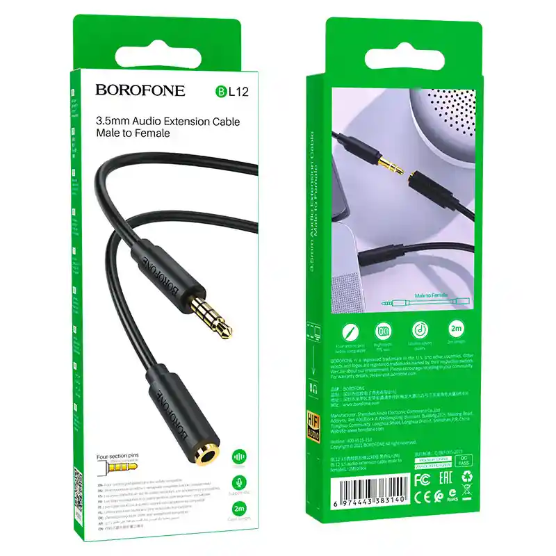 Cable Borofone Bl12 Aux 3.5mm