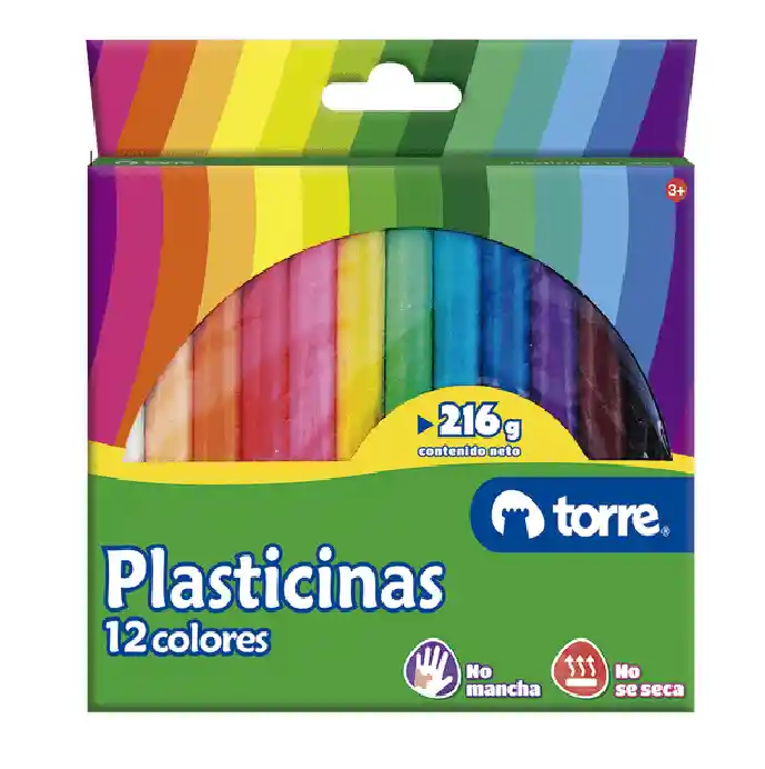 Plasticina 12 Colores Torres